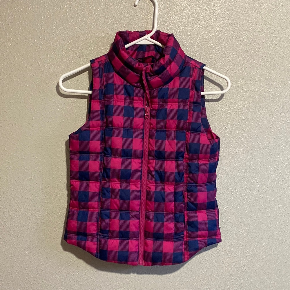 Plaid Puffy Vest